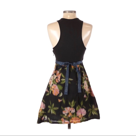 Free People Embroidered Mixed Fabric Boho Dress - Picture 2 of 8